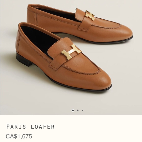 PARIS LOAFERS Loafer in goatskin with permabrass-plated signature "H" detail. - Picture 3 of 9